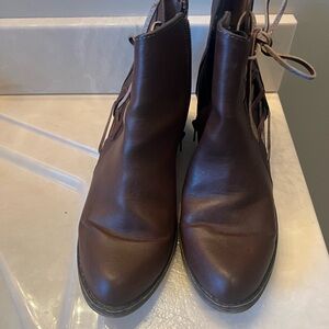 Elvi Dark Brown Leather Boots